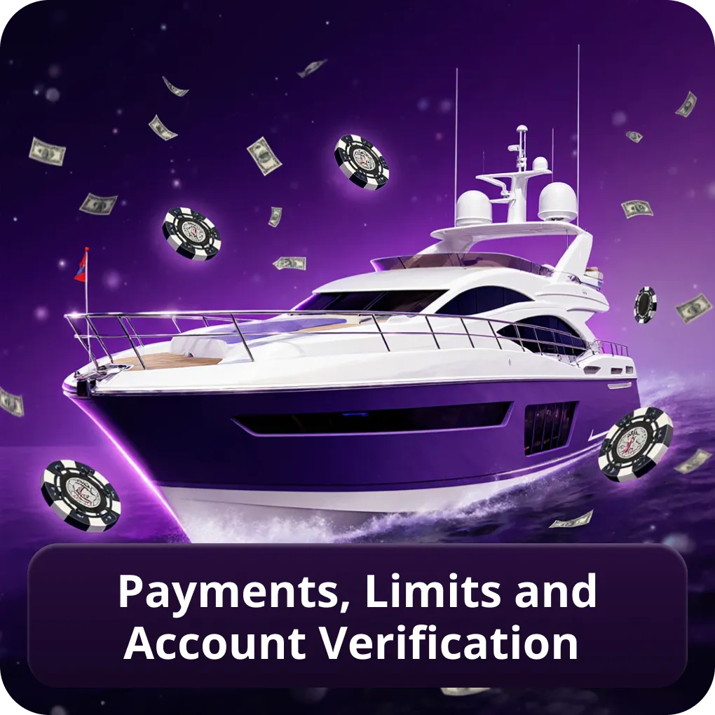 Payments, limits and account verification
