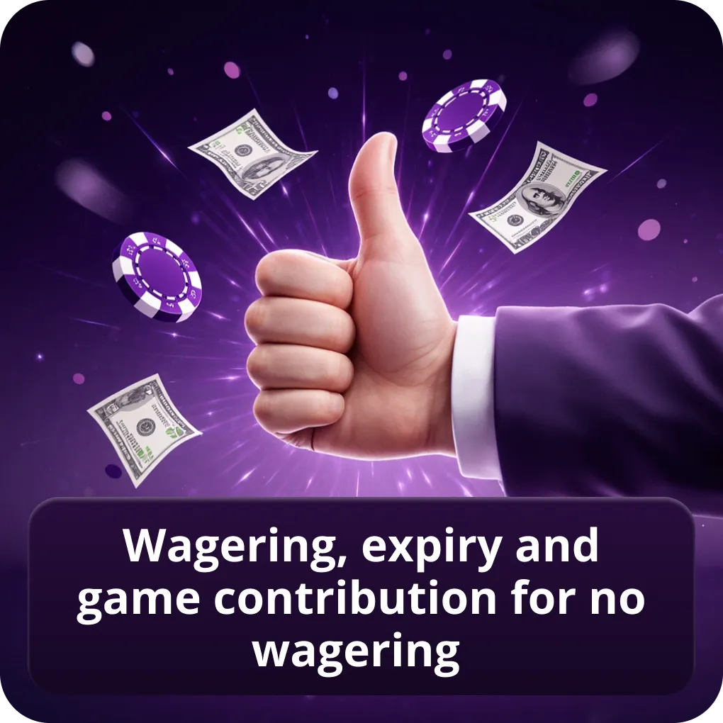 No wagering casinos in Canada wagering, expiry and game contribution Wagering, expiry and game contribution for no wagering