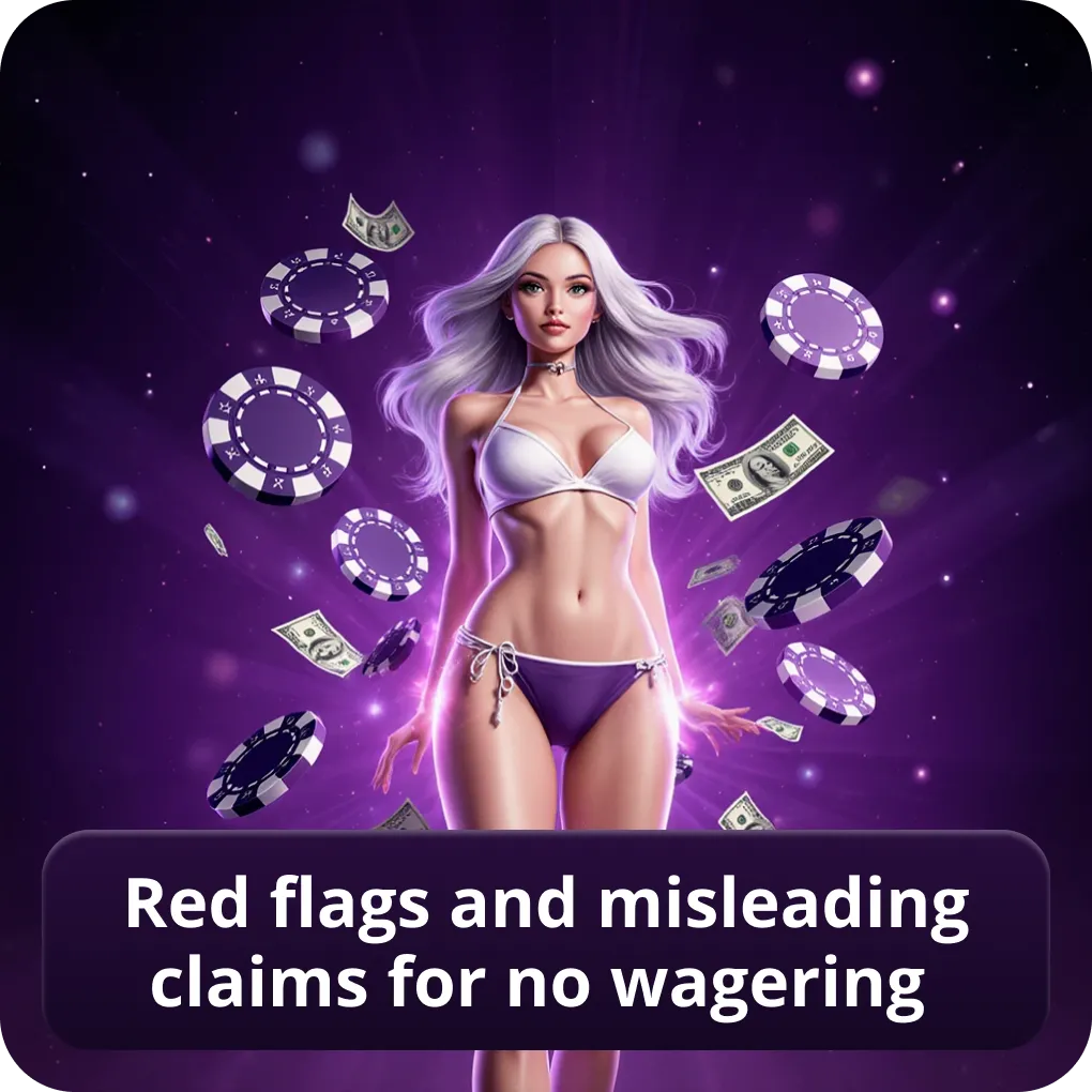 No wagering casinos in Canada red flags and misleading claims Red flags and misleading claims for no wagering