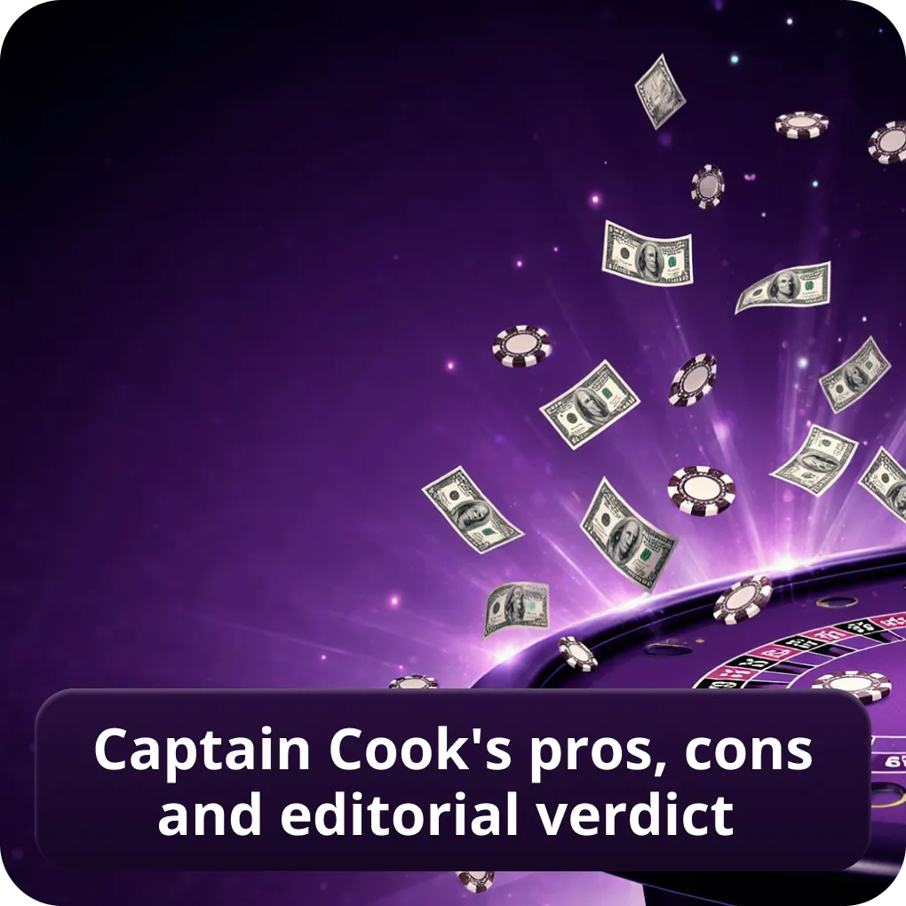 Captain Cook's pros, cons and editorial verdict