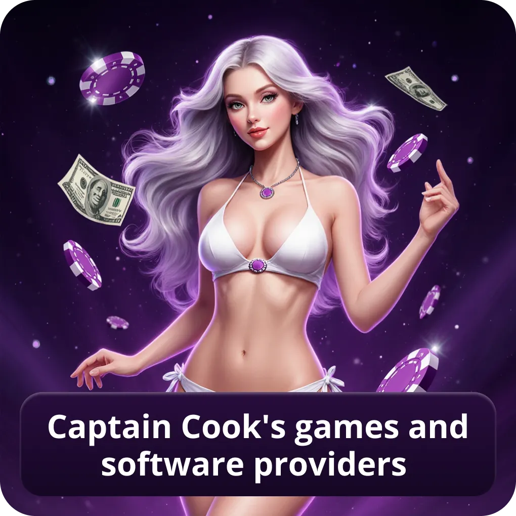 Captain Cook's games and software providers