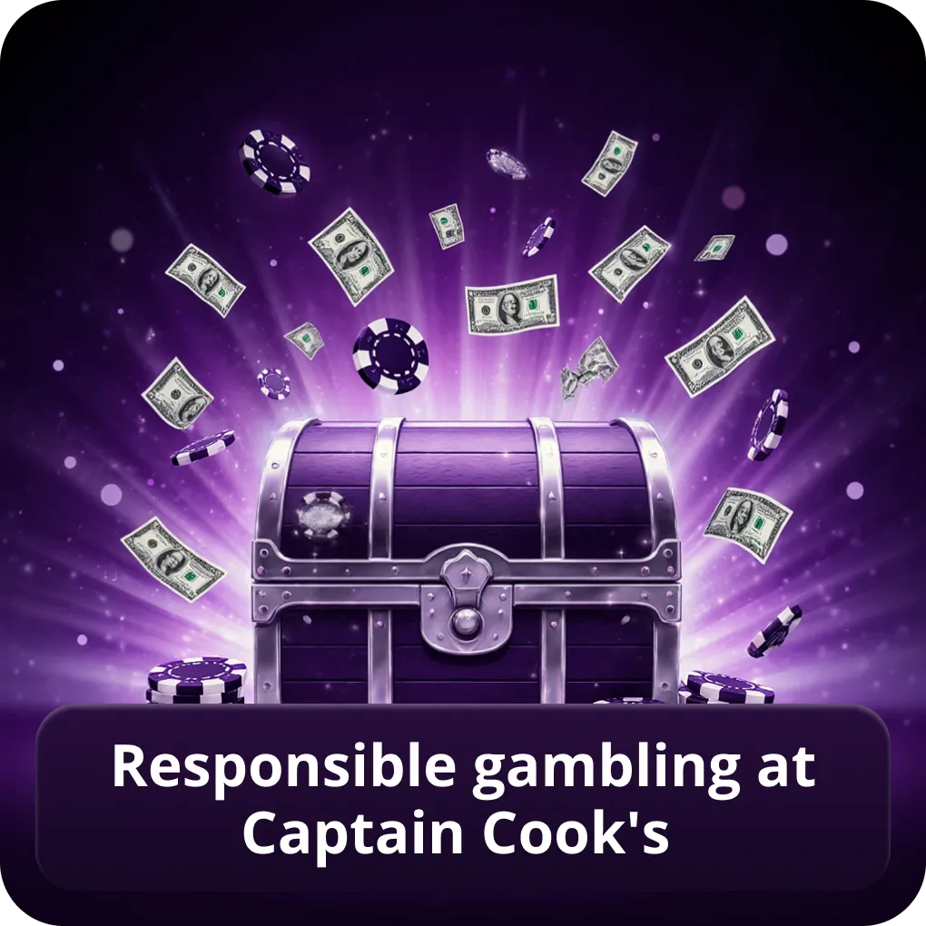 Responsible gambling at Captain Cook's