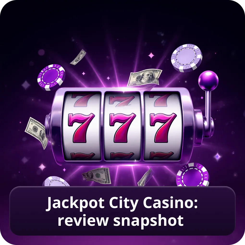 Jackpot City Casino review Canada key parameters snapshot Jackpot City Casino: review snapshot