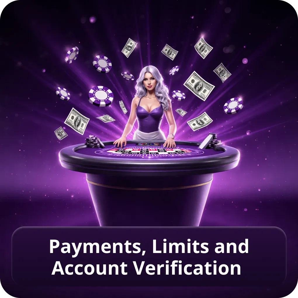 Payments, limits and account verification