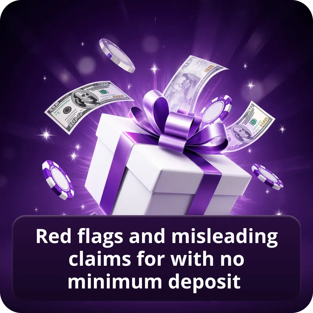 Online casinos with no minimum deposit in Canada red flags and misleading claims Red flags and misleading claims for with no minimum deposit