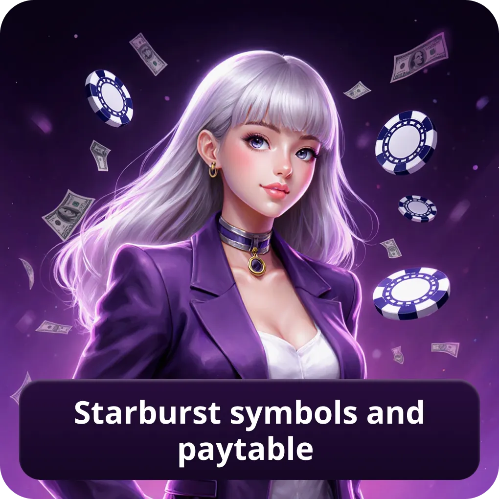 Starburst symbols and paytable explained Starburst symbols and paytable