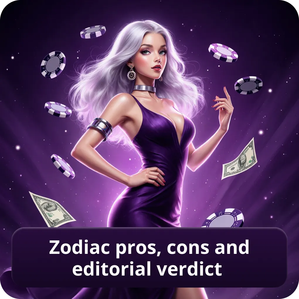 Zodiac Casino review Canada — pros, cons and editorial verdict Zodiac pros, cons and editorial verdict