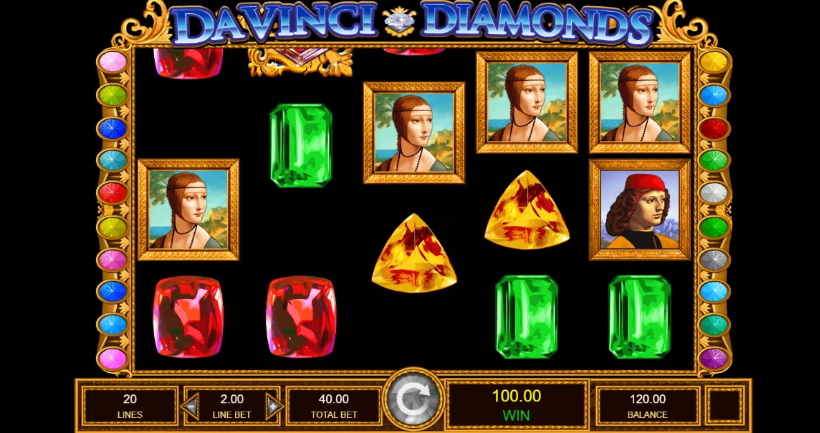 Da Vinci Diamonds slot Canada demo, mobile access and provincial availability Da Vinci Diamonds demo, mobile and Canadian availability