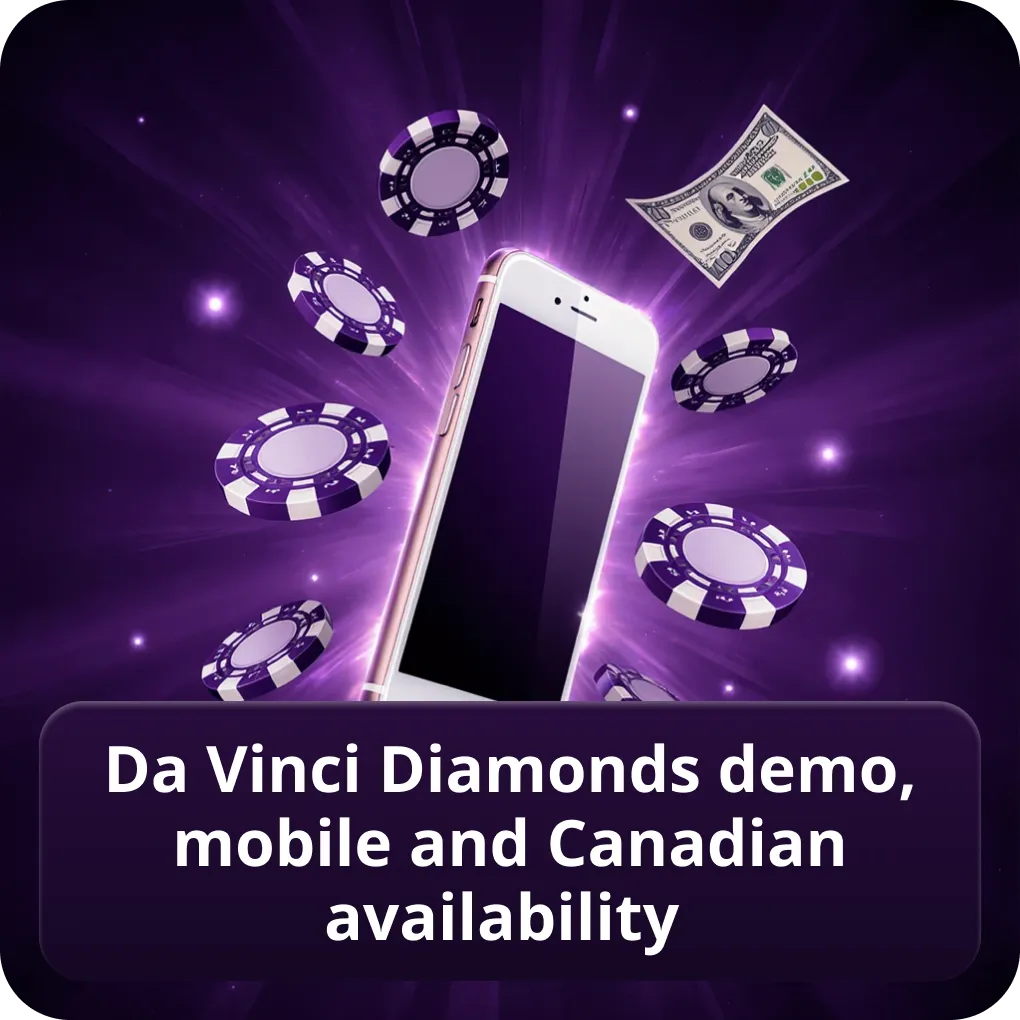 Da Vinci Diamonds slot Canada demo, mobile and provincial availability Da Vinci Diamonds demo, mobile and Canadian availability