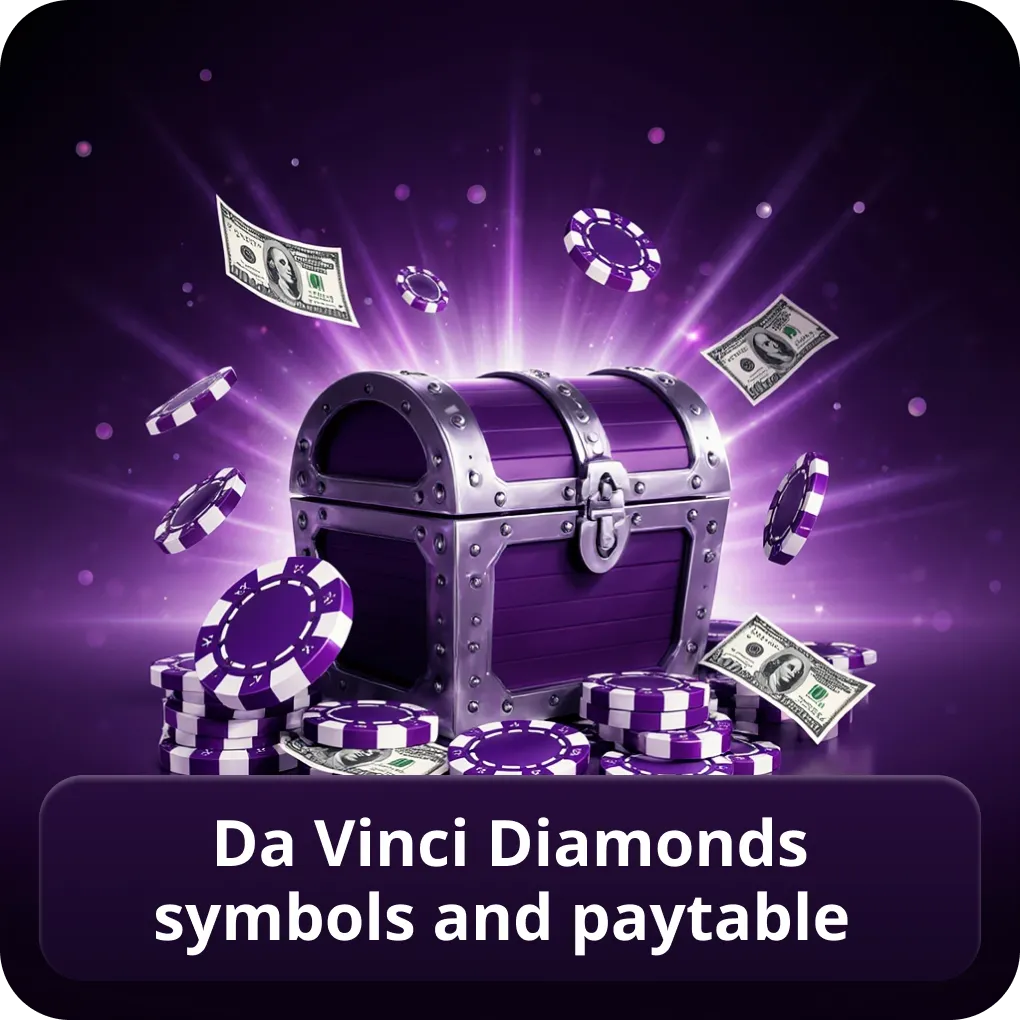 Da Vinci Diamonds slot Canada symbols and paytable breakdown Da Vinci Diamonds symbols and paytable