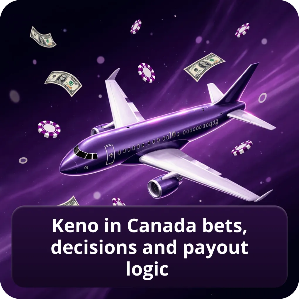 Keno in Canada bets, decisions and payout logic overview Keno in Canada bets, decisions and payout logic