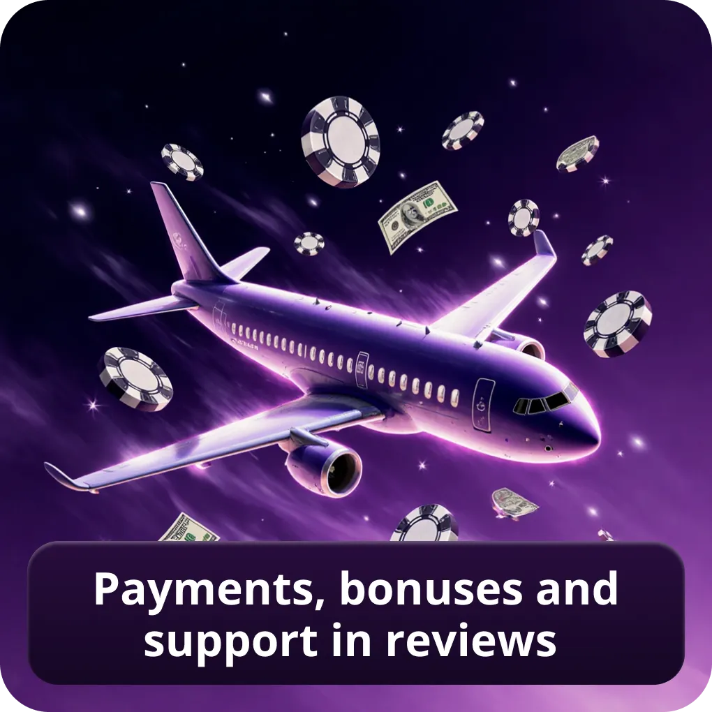 Payments, bonuses and support in reviews